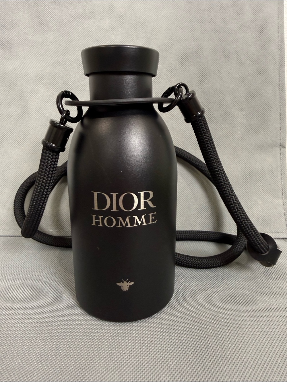 Dior Homme Insulated Water Bottle Black – Stainless Steel with St